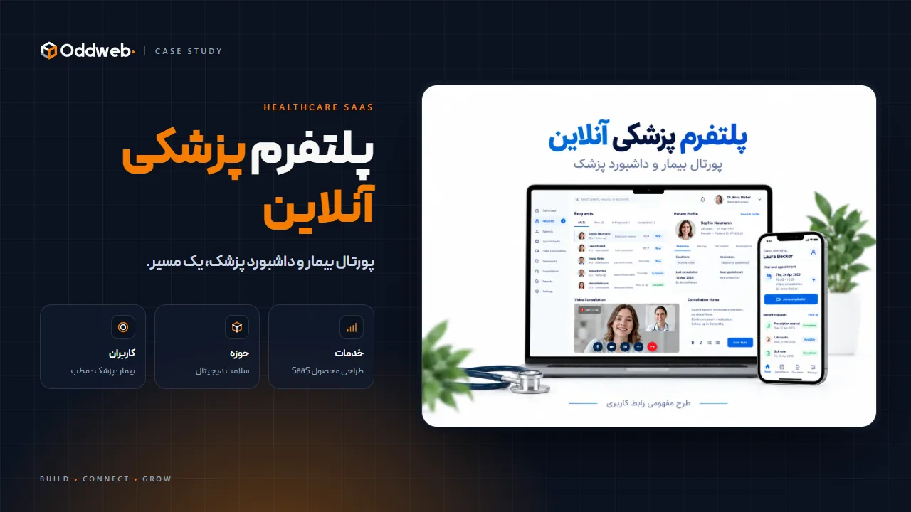 پلتفرم پزشکی آنلاین؛ پورتال بیمار و داشبورد پزشک